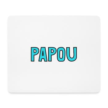 PAPOU. PAPA. FÊTE DES PÈRES. BONNE FÊTE PAPA - Tapis de souris (format paysage) - blanc - Devant