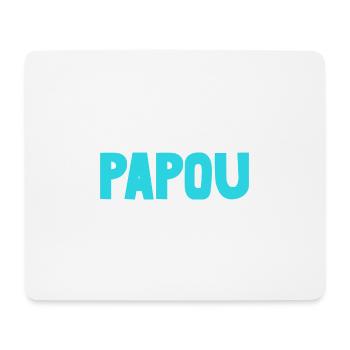 PAPOU. PAPA. FÊTE DES PÈRES. BONNE FÊTE PAPA - Tapis de souris (format paysage) - blanc - Devant