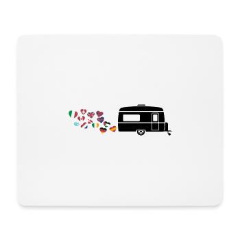Caravan Road trip lover - Mouse Pad (horizontal) - white - Front