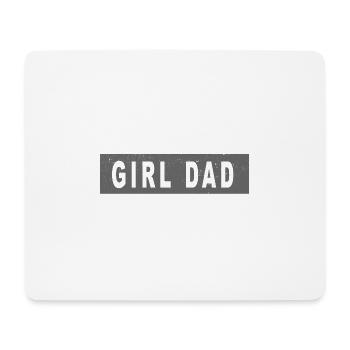 GIRL DAD - Father of a girl - Mouse Pad (horizontal) - white - Front
