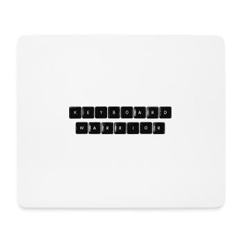 Keyboard Warrior - Mouse Pad (horizontal) - white - Front