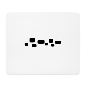 Square Square Shape Pattern - Mouse Pad (horizontal) - white - Front