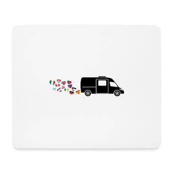 Road trip lover van - Mouse Pad (horizontal) - white - Front