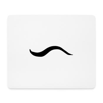 welle linie symbol - Mousepad (Querformat) - Weiß - Vorne