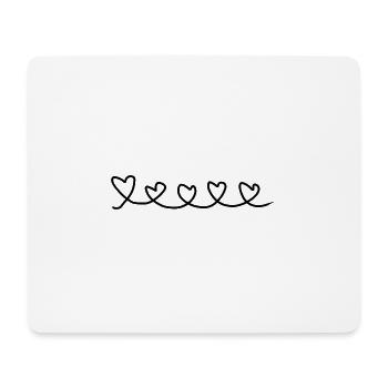 Love Heart Line Hearts Icon - Mouse Pad (horizontal) - white - Front