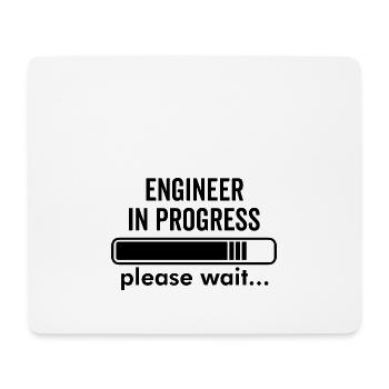 Ingenieur im Entstehen - Mousepad (Querformat) - Weiß - Vorne