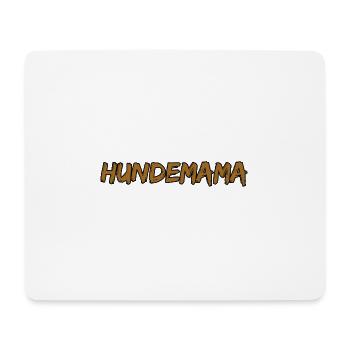 Hundemama Pinselgrunge - Mousepad (Querformat) - Weiß - Vorne