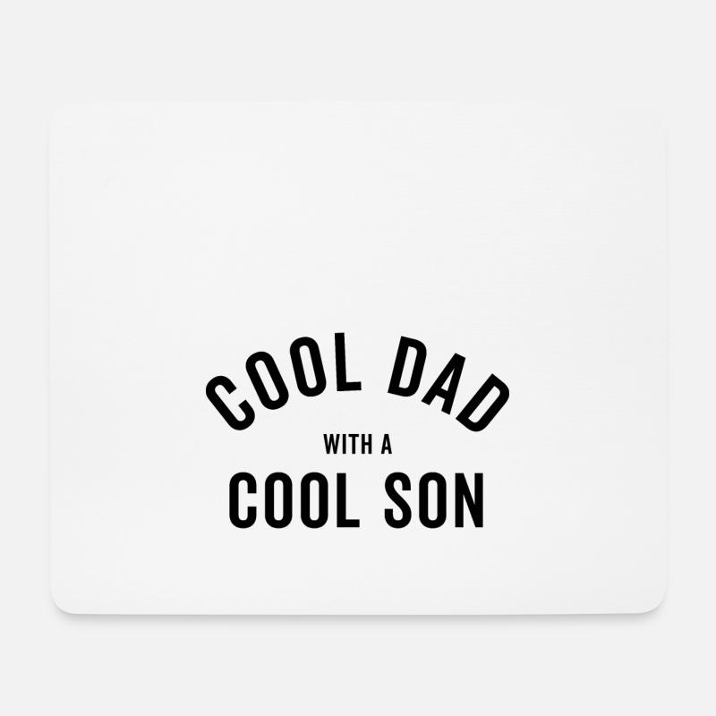 Vater und Sohn - Mousepad (Querformat) - Weiß