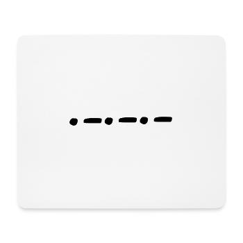 Linie punkte punkt formen form - Mousepad (Querformat) - Weiß - Vorne