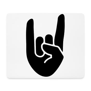 Symbole de la main du parti - Tapis de souris (format paysage) - blanc - Devant