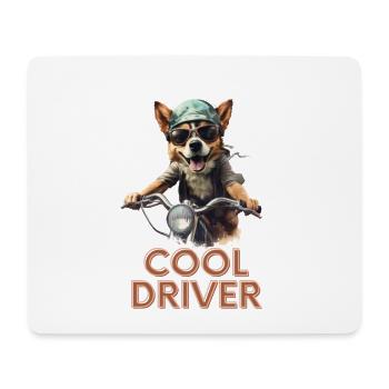 "Highway Hero" Corgi Biker - Mouse Pad (horizontal) - white - Front