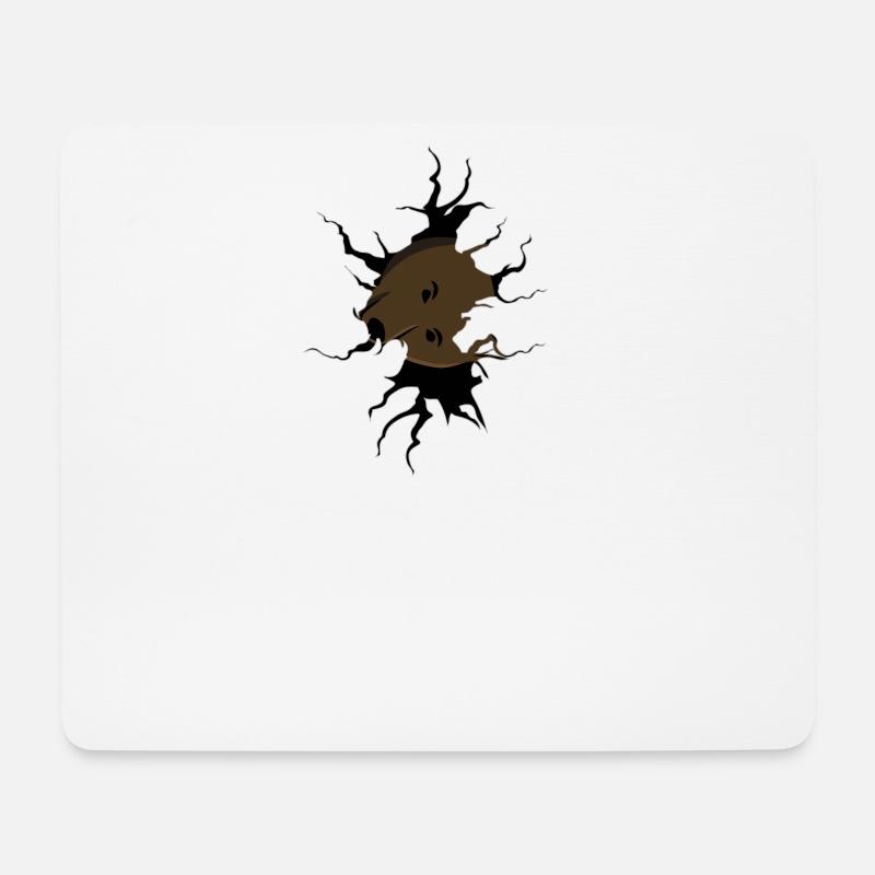 Ich esse Menschen Bär Motiv - Mousepad (Querformat) - Weiß