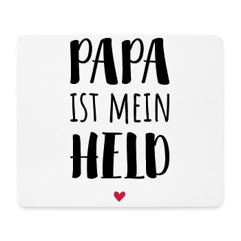 Papa ist mein Held / Papa ist der Beste! - Mousepad (Querformat) - Weiß - Vorne