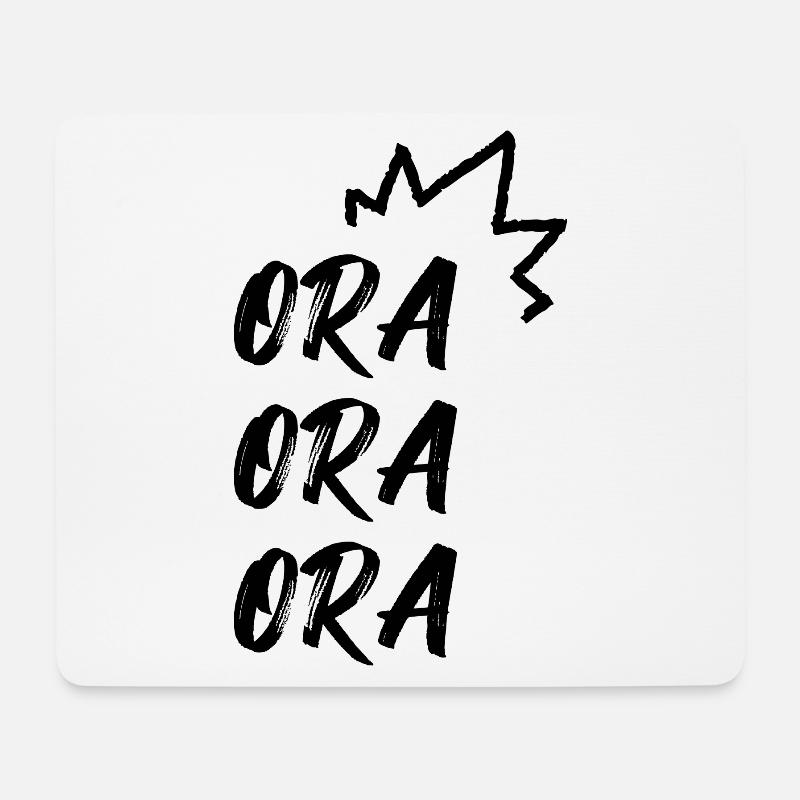 ORA ORA Anime Manga Kanji Japanisch - Mousepad (Querformat) - Weiß