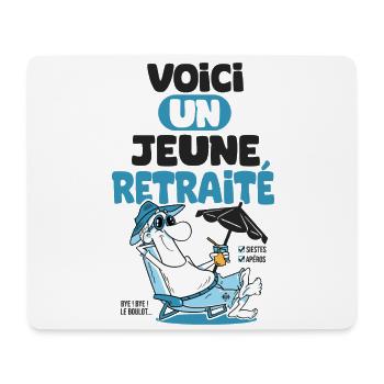 jeune retraité humour drôle retraite - Tapis de souris (format paysage) - blanc - Devant