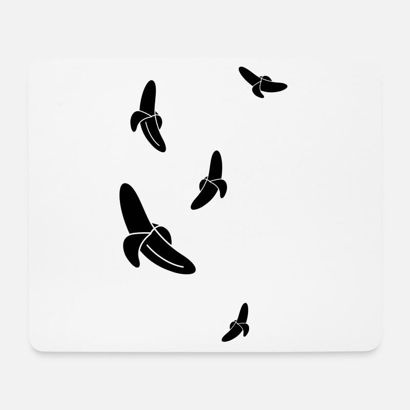 Fliegende Bananen - Mousepad (Querformat) - Weiß