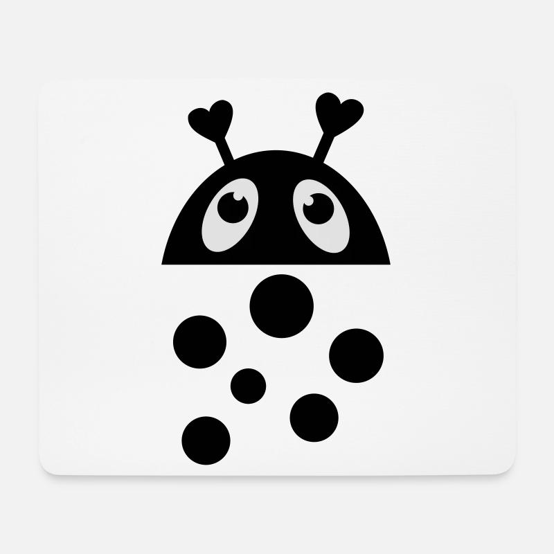Marienkäfer - Mousepad (Querformat) - Weiß
