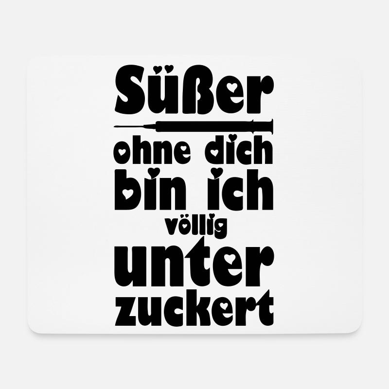 Süßer, Liebe, Paar, verliebt, lustig, Geschenk - Mousepad (Querformat) - Weiß