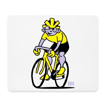 Radfahrer - Radsport - Mousepad (Querformat) - Weiß - Vorne
