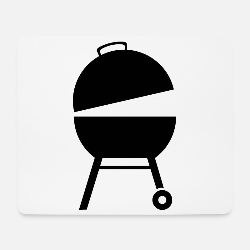Grill - Mousepad (Querformat) - Weiß