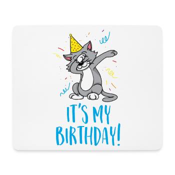 C'est mon anniversaire - Tapis de souris (format paysage) - blanc - Devant