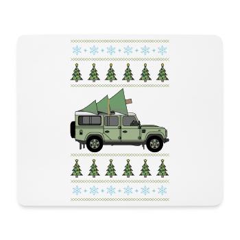 Verteidiger 110 - Weihnachtsbaum - Mousepad (Querformat) - Weiß - Vorne