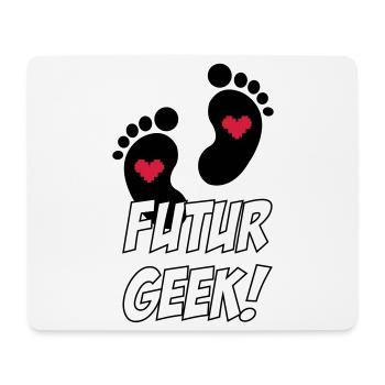Futur Geek ! - Tapis de souris (format paysage) - blanc - Devant