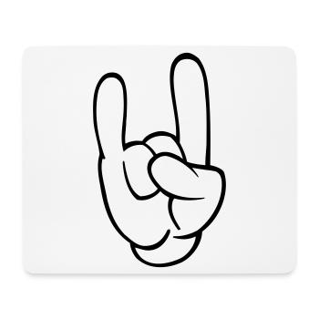 rocking hand festival - Mousepad (Querformat) - Weiß - Vorne