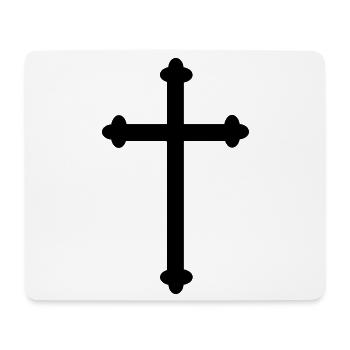Cross as shadow image - Mouse Pad (horizontal) - white - Front