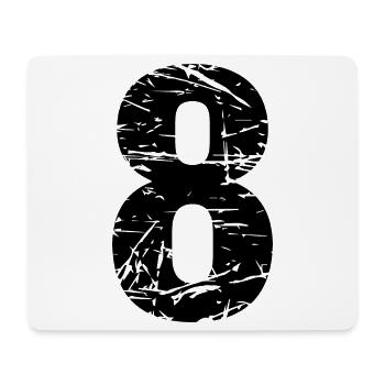 8 - Mousepad (Querformat) - Weiß - Vorne