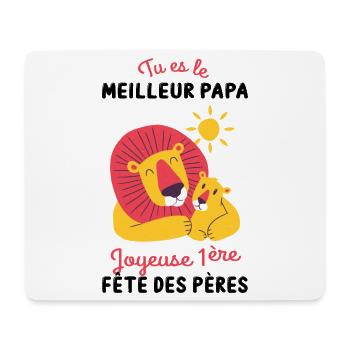Body bébé meilleur papa première fête des pères - Tapis de souris (format paysage) - blanc - Devant