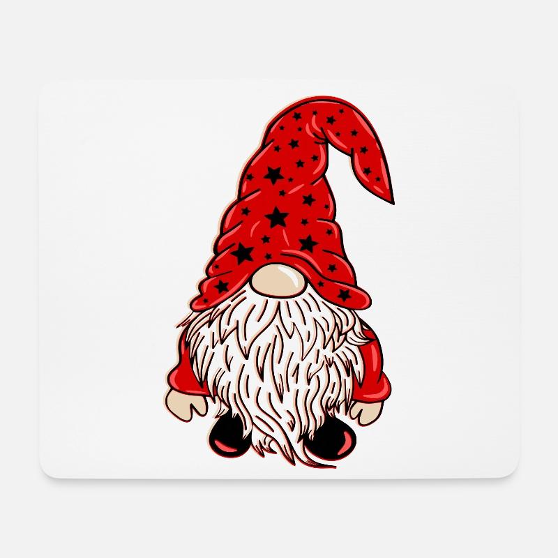 Weihnachts Wichtel Xmas Gnom - Mousepad (Querformat) - Weiß