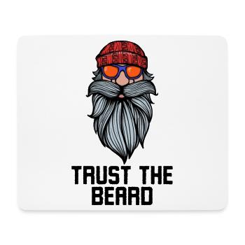 Facial Hair Beard Statement Bearded Full Beard - Mouse Pad (horizontal) - white - Front