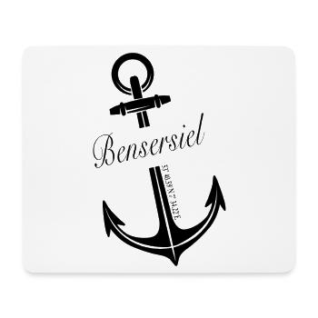 Bensersiel - Mousepad (Querformat) - Weiß - Vorne