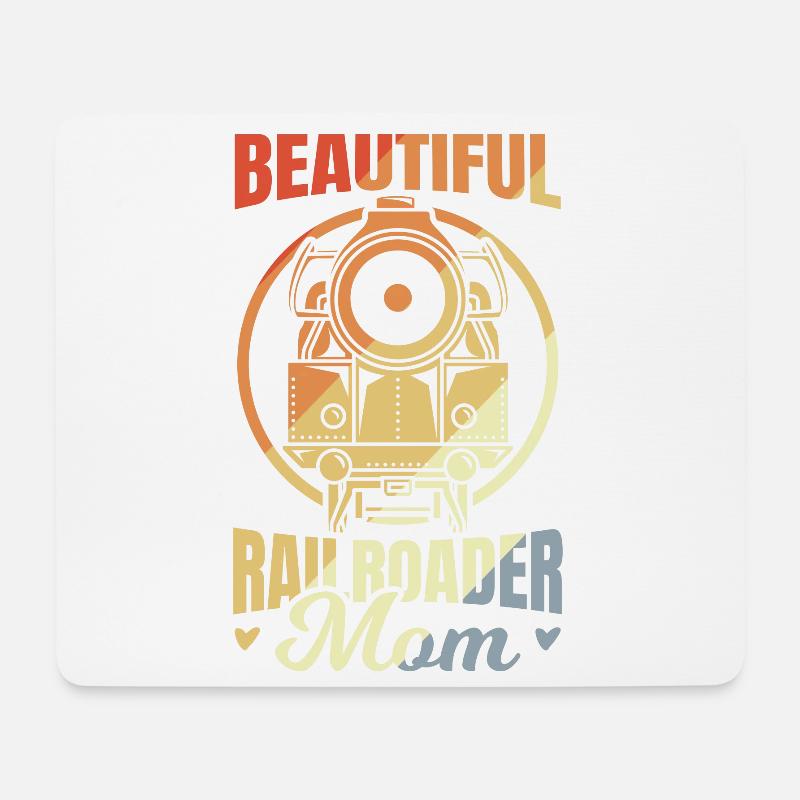 Railroad Mama - Mouse Pad (horizontal) - white