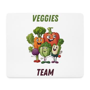 Veggies Team: Colorful Vegetables - Mouse Pad (horizontal) - white - Front
