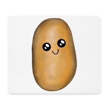 Kawai Kartoffel Kartoffeln - Mousepad (Querformat) - Weiß - Vorne