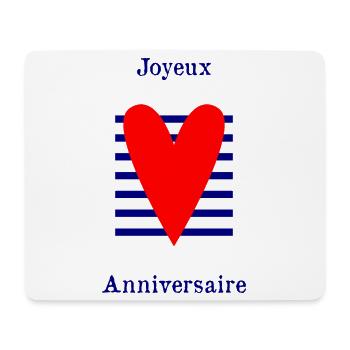ALLES GUTE ZUM GEBURTSTAG. ALLES GUTE ZUM GEBURTSTAG. JAHRESTAG. - Mousepad (Querformat) - Weiß - Vorne