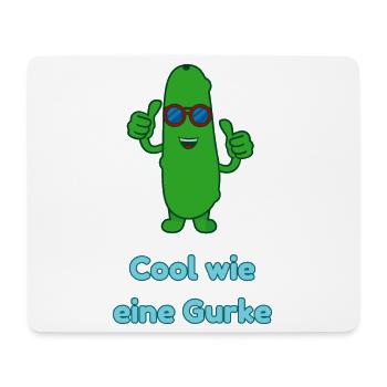 Cool wie eine Gurke - Mousepad (Querformat) - Weiß - Vorne