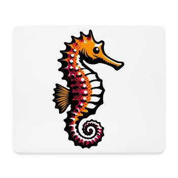 Hippocampe - Tapis de souris (format paysage) - blanc - Devant