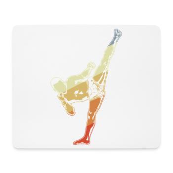 Kickboxer Vintage Look - Mouse Pad (horizontal) - white - Front