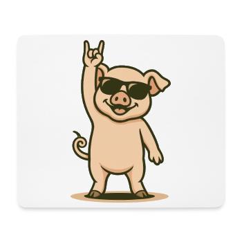 Pig skirt in style - Mouse Pad (horizontal) - white - Front
