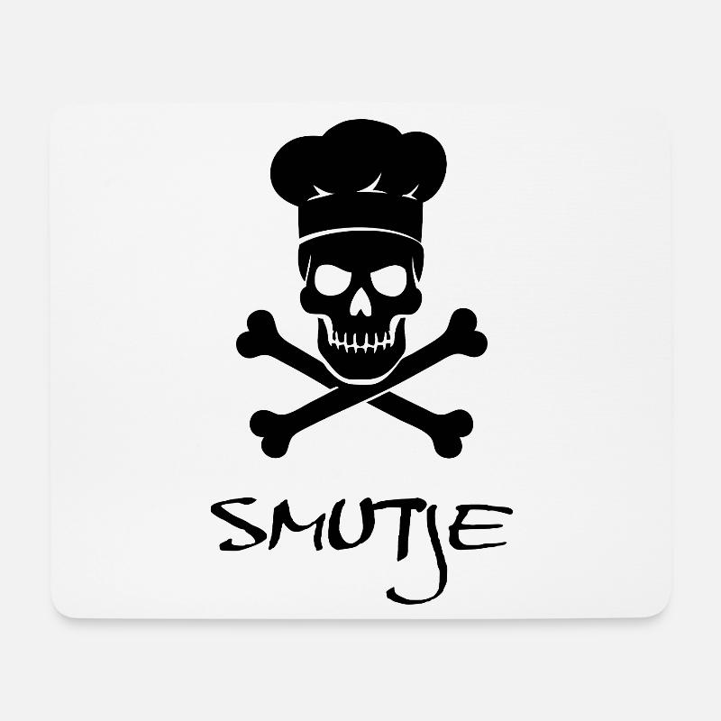 Smutje - Mousepad (Querformat) - Weiß