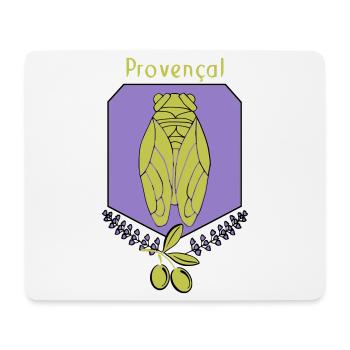 Provençal cicada with olives - Mouse Pad (horizontal) - white - Front