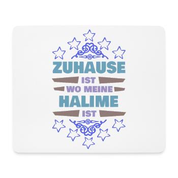 Vorname Halime - Mousepad (Querformat) - Weiß - Vorne