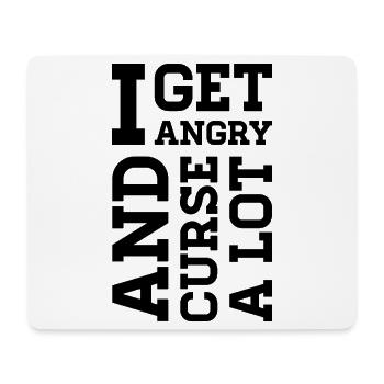 Wütend – Statement über Wut, Protest & Emotionen - Mousepad (Querformat) - Weiß - Vorne