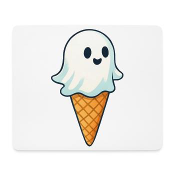 Süßer Geister-Eiscreme Druck - Tapis de souris (format paysage) - blanc - Devant