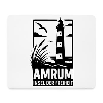 Amrum Leuchtturm Urlaub Erholung - Mousepad (Querformat) - Weiß - Vorne