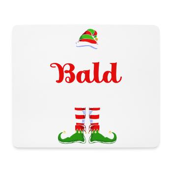 Elfe Elf Weihnachtsgeschenk Glatze - Mousepad (Querformat) - Weiß - Vorne