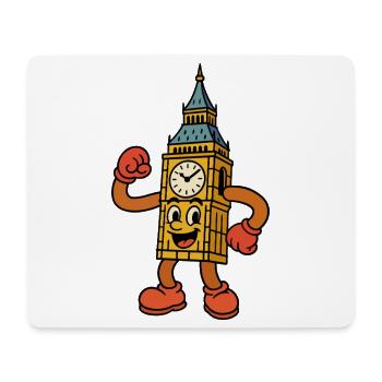 Großer sprechender Uhrenturm - Mousepad (Querformat) - Weiß - Vorne